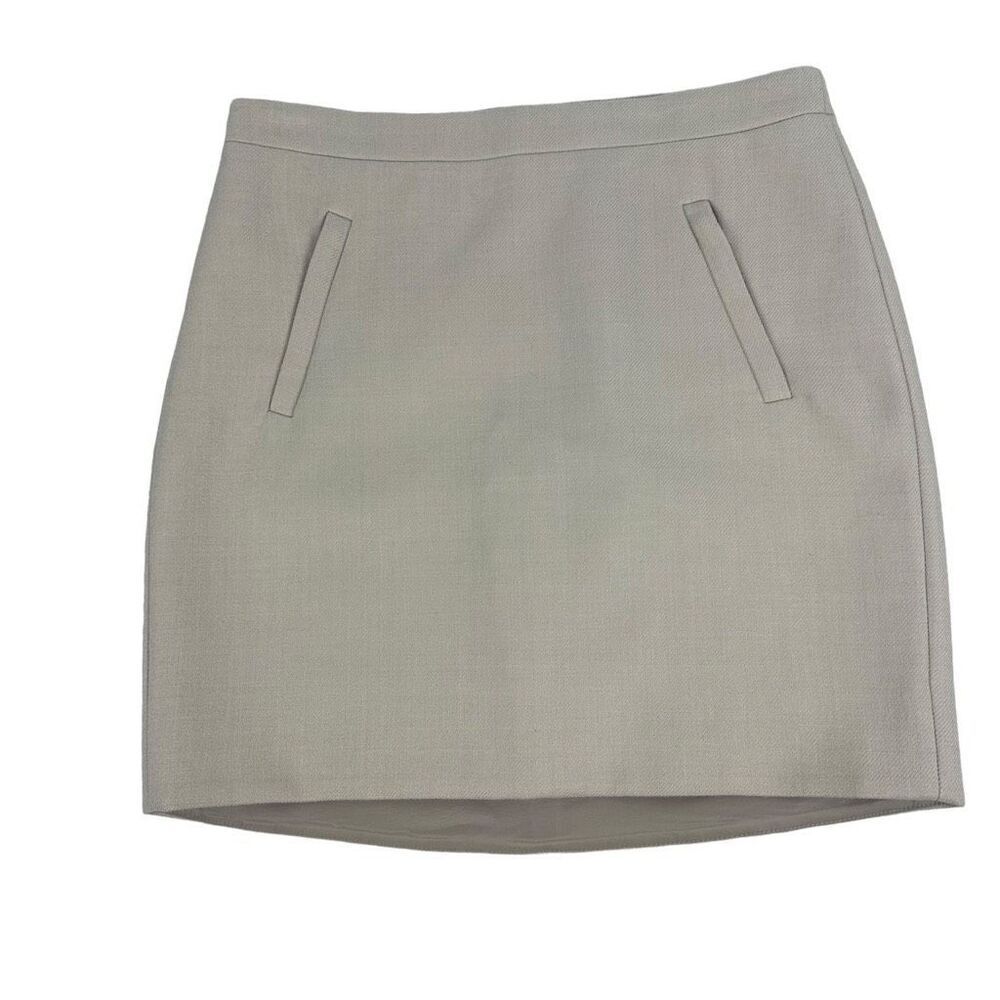 J. Crew Women's Wool Zip Pocket Mini Skirt Size 0